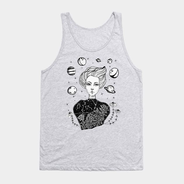 Mystery Tank Top by rosana art